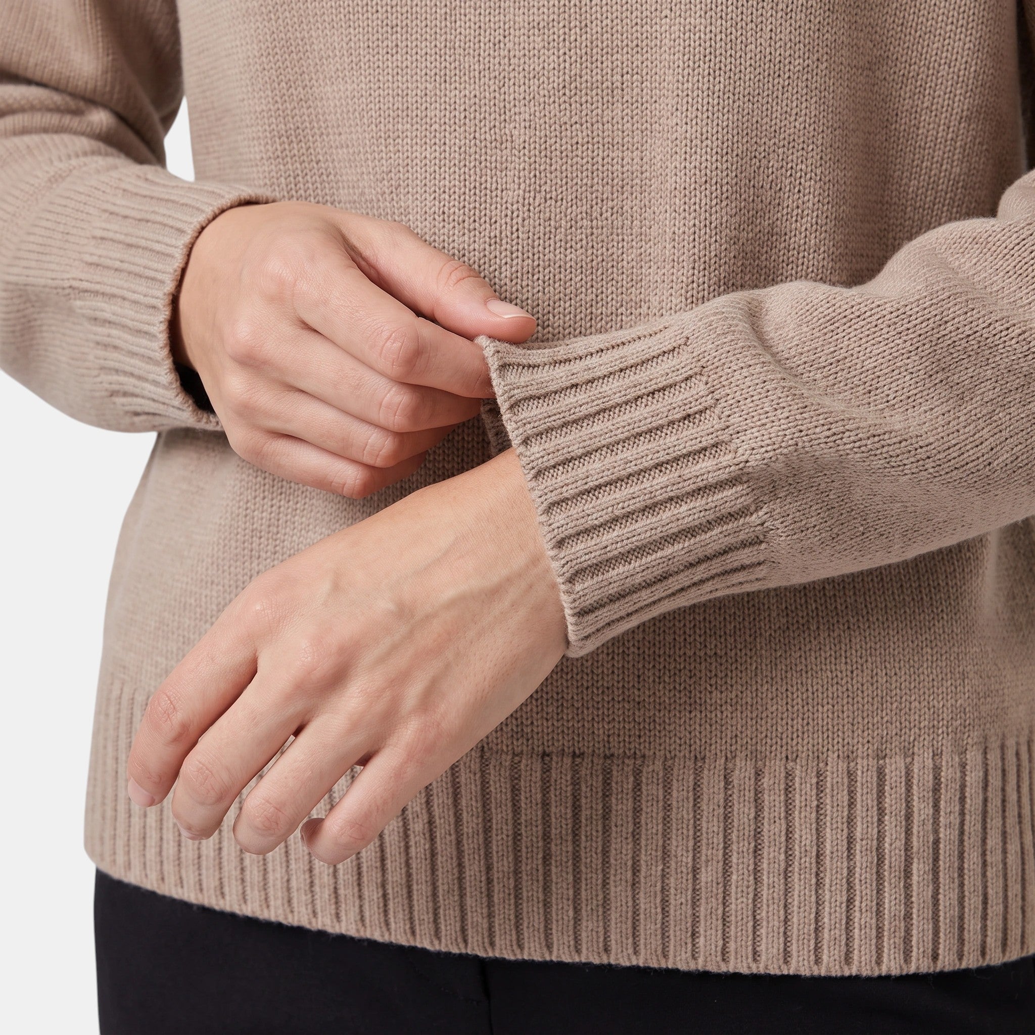 NAJAS | Women's Relaxed Fit Turtleneck Knit Sweater