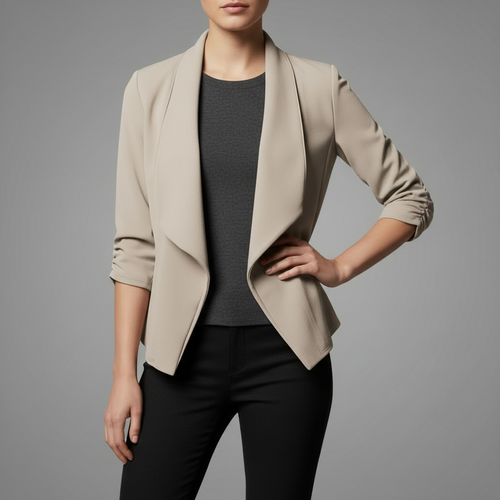 Black Blazer for Women | Modern Long Sleeve Fashion Jacket