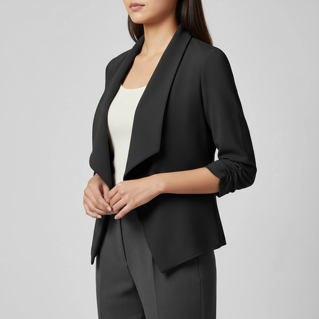 Black Blazer for Women | Modern Long Sleeve Fashion Jacket