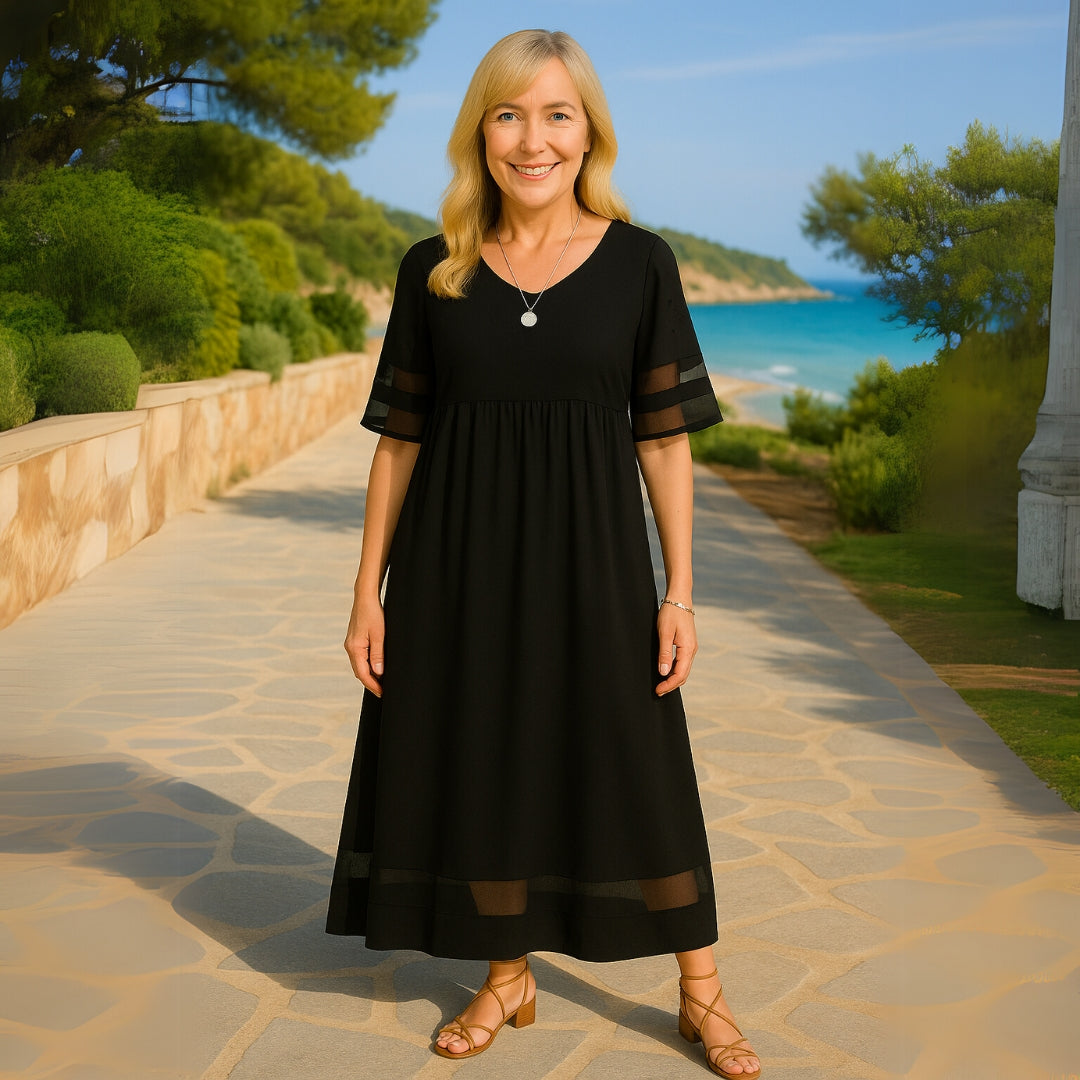 Women's Chic Tummy-Flattering Coverage Maxi Dress for Special Events