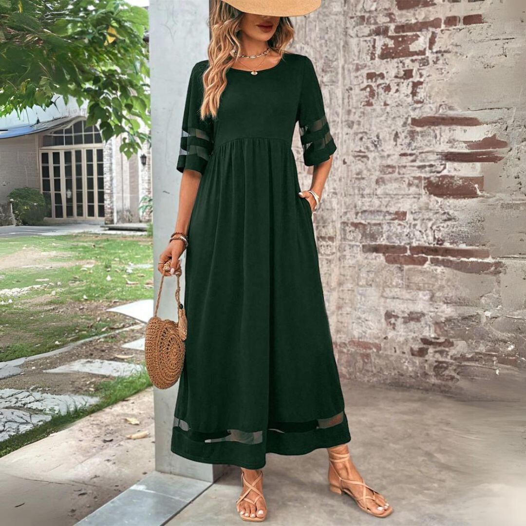 Women's Chic Tummy-Flattering Coverage Maxi Dress for Special Events