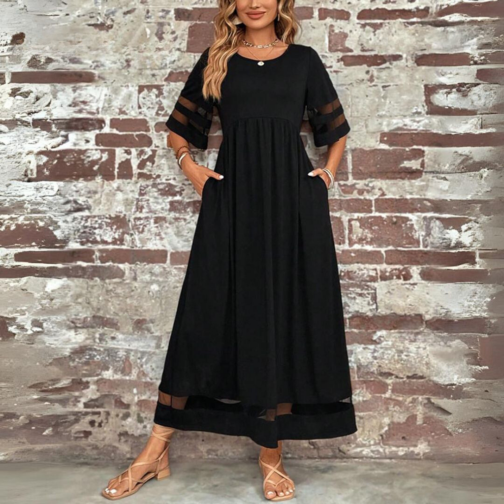 Women's Chic Tummy-Flattering Coverage Maxi Dress for Special Events