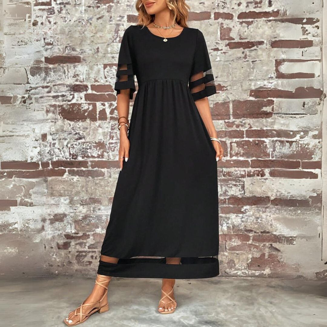 Women's Chic Tummy-Flattering Coverage Maxi Dress for Special Events