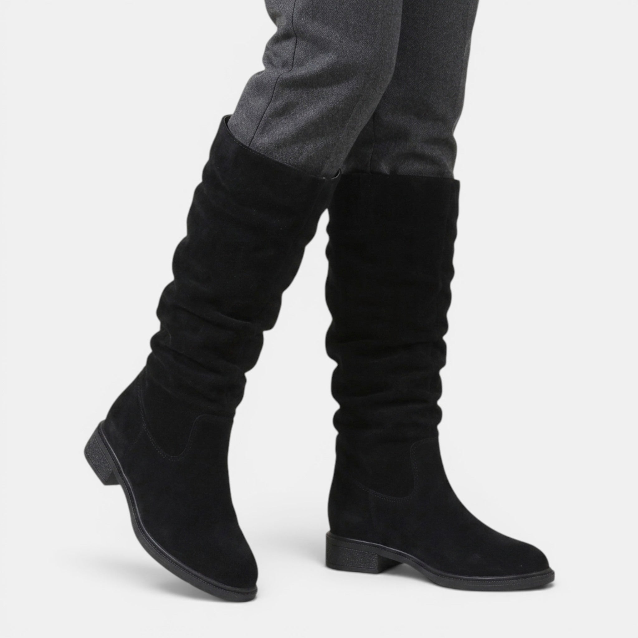 NAJAS | Women's Mid-Calf Slip-On Boots