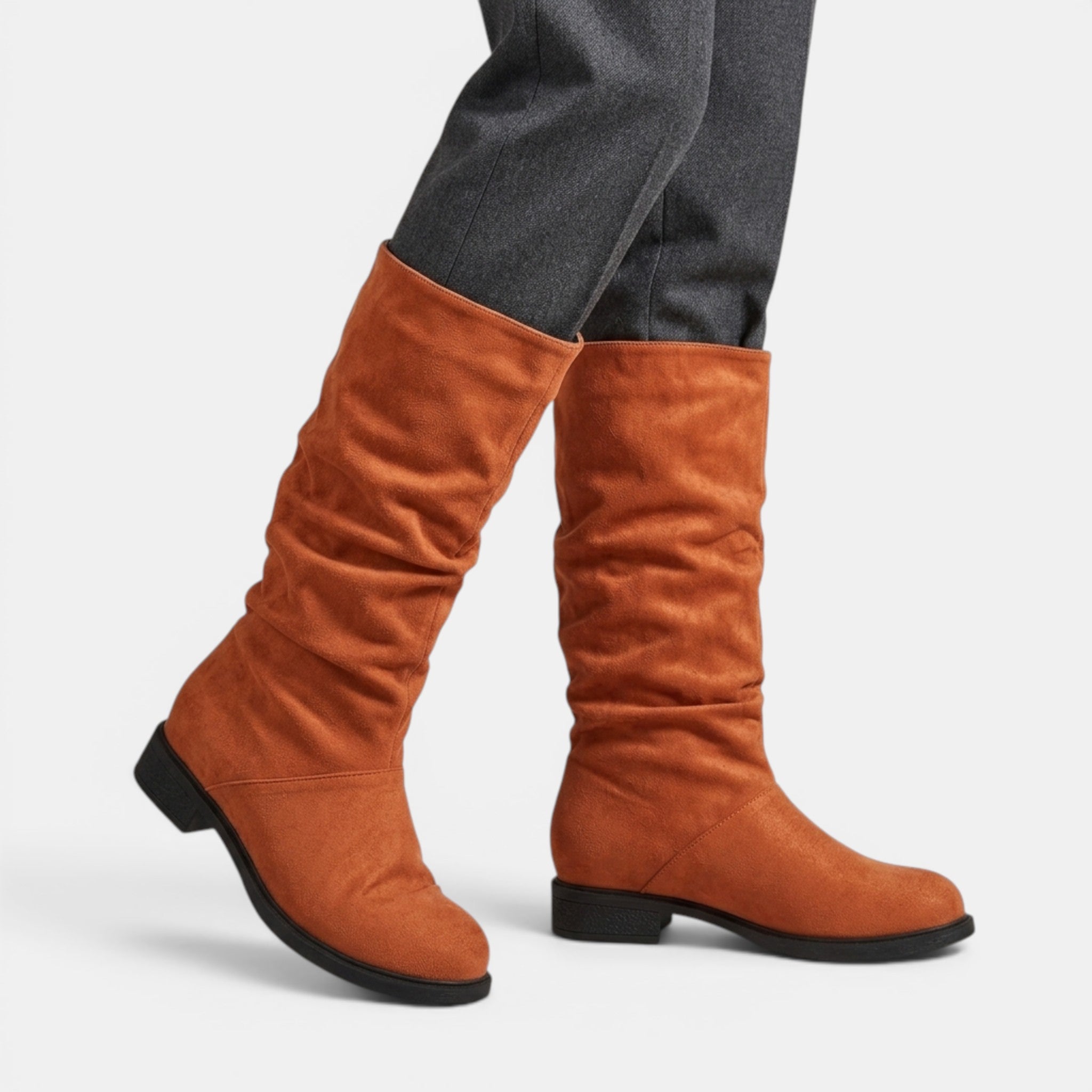 NAJAS | Women's Mid-Calf Slip-On Boots
