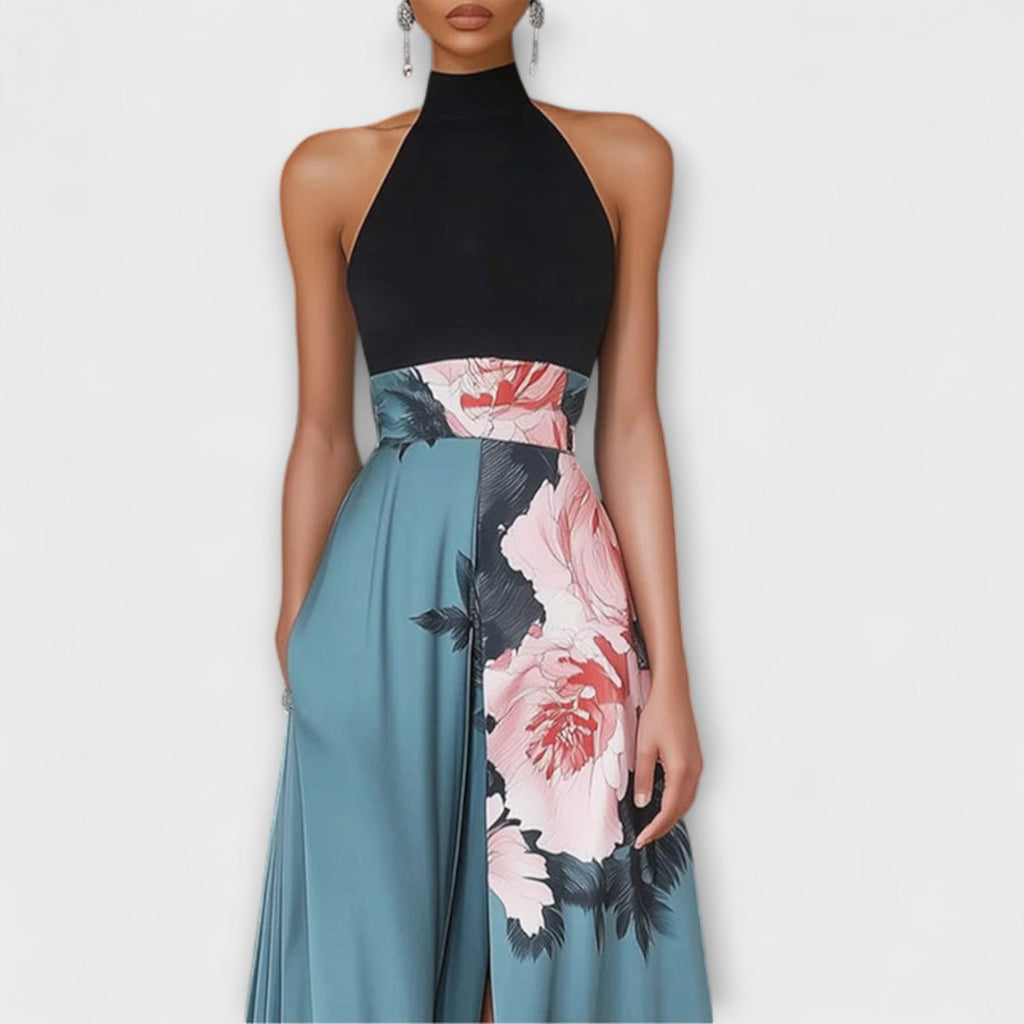 Floral A-Line Maxi Dress