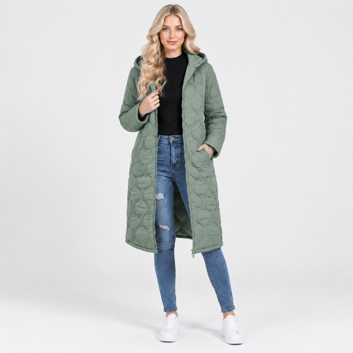 NAJAS | Women’s Padded Jacket Hooded Loose Fit Winter Outerwear