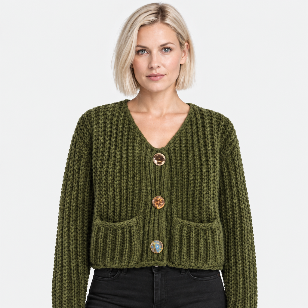 NAJAS | Women’s Single Breasted Coat Double Pocket Elegant Outerwear