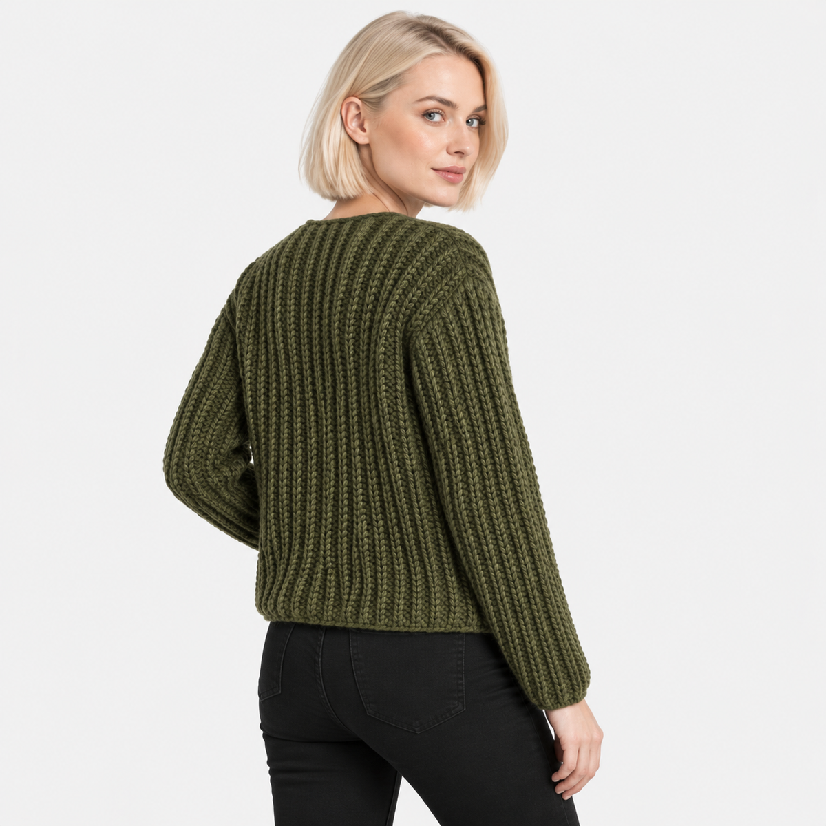 NAJAS | Women’s Single Breasted Coat Double Pocket Elegant Outerwear