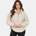 NAJAS | Women’s Pullover Sweater Frayed Hem Casual Fall Winter Knit Top