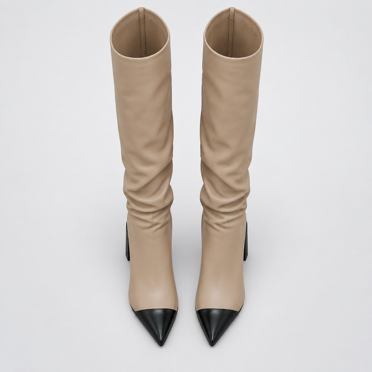 NAJAS | Women’s Over Knee Knight Boots PU Leather High Heel Platform