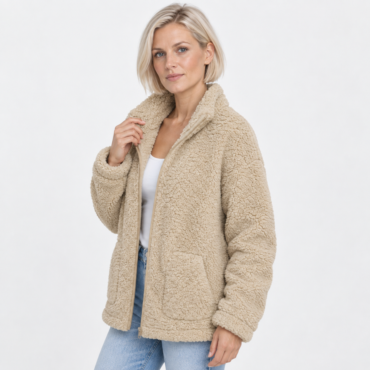 NAJAS | Women’s Fleece Lined Jacket Soft Cozy Fall Winter Coat