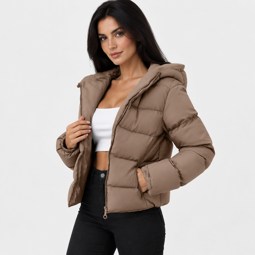 NAJAS | Women’s Zip Hoodie Jacket Solid Color Long Sleeve Casual Coat