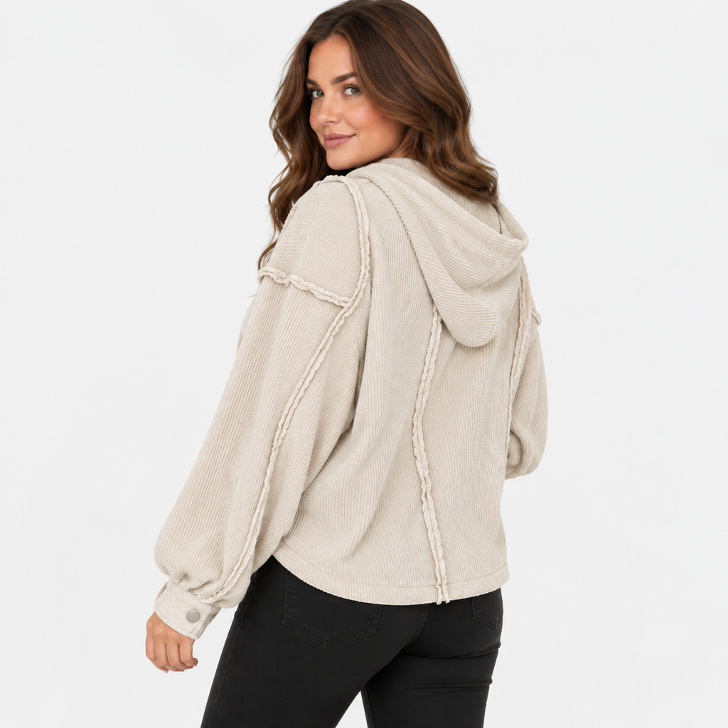 NAJAS | Women’s Pullover Sweater Frayed Hem Casual Fall Winter Knit Top