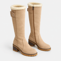 NAJAS | Women’s Knee High Boots Suede Upper Rubber Sole Casual Shoes