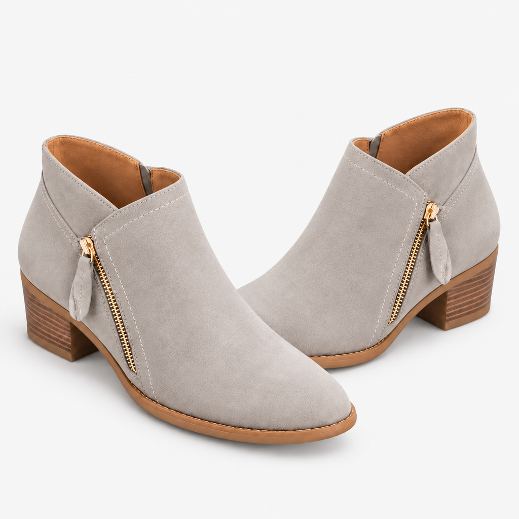 NAJAS | Women’s Suede Ankle Boots Wedge Heel Warm Winter Fashion Boots