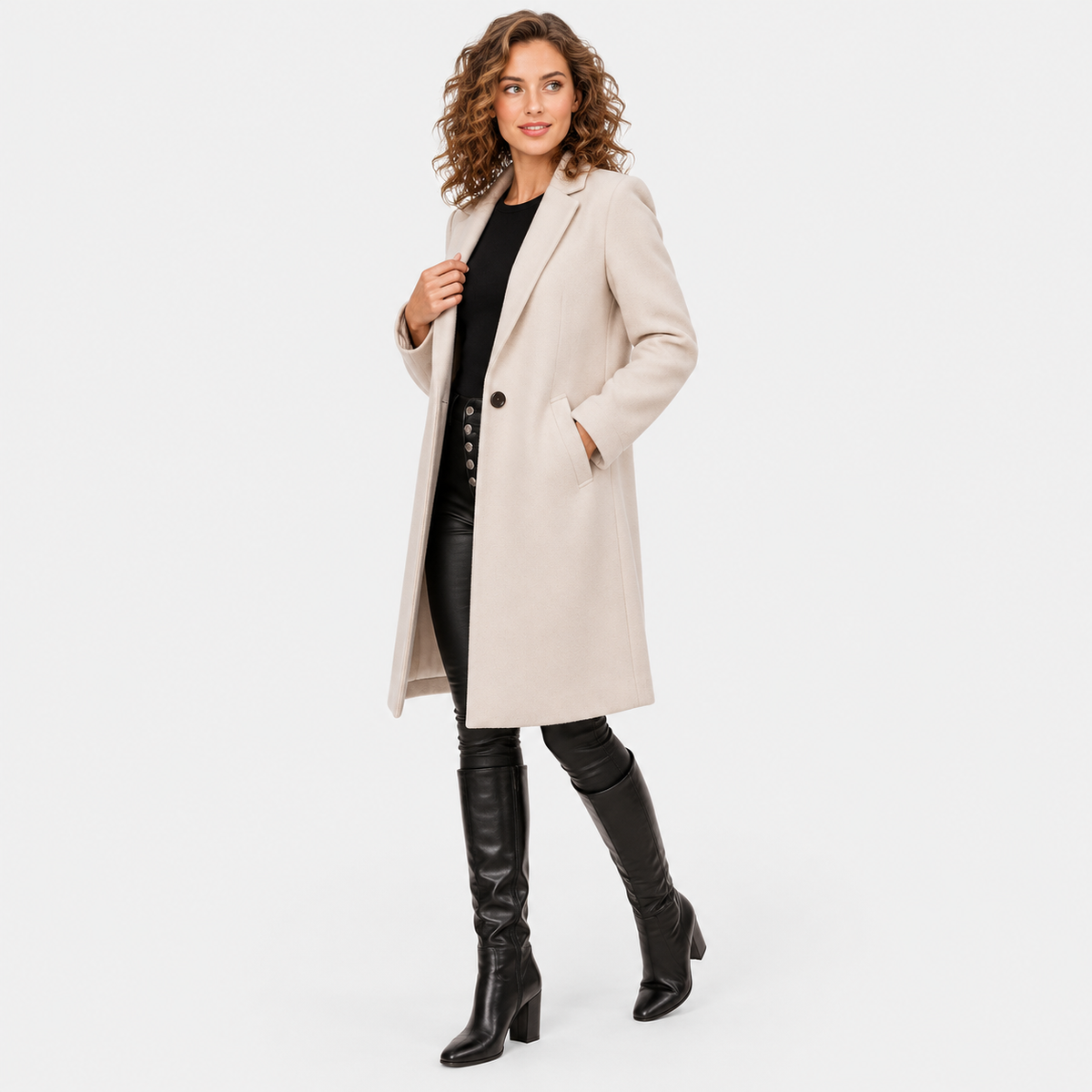 NAJAS | Women’s Oversized Winter Jacket Korean Bomber Warm Overcoat