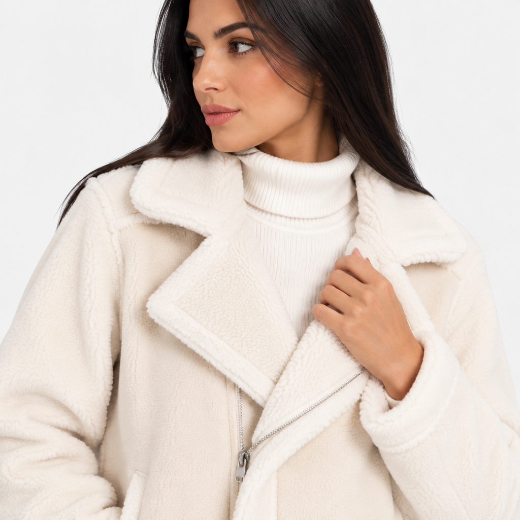 NAJAS | Women’s Short Jacket Lamb Velvet Style Casual Fashion Coat