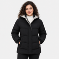 NAJAS | Women's Fleece Lined Hooded Coat Warm Padded Winter Jacket