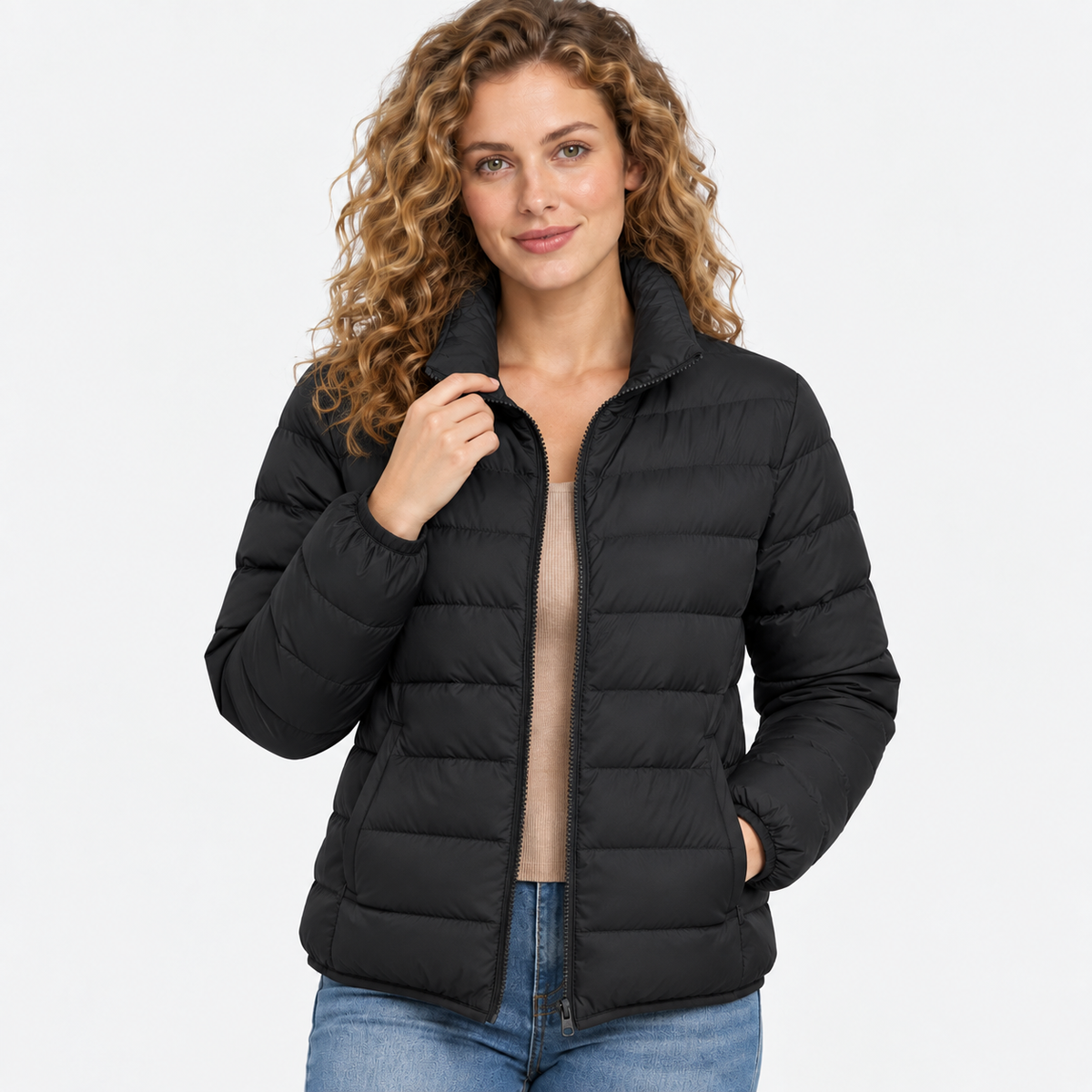 NAJAS | Women’s Puffer Jacket Slim Fit Warm Winter Korean Style Coat