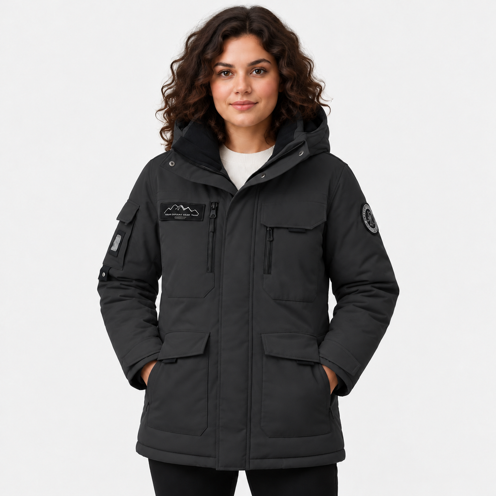NAJAS | Women's Hooded Parka Jacket Thick Warm Winter Outerwear Coat