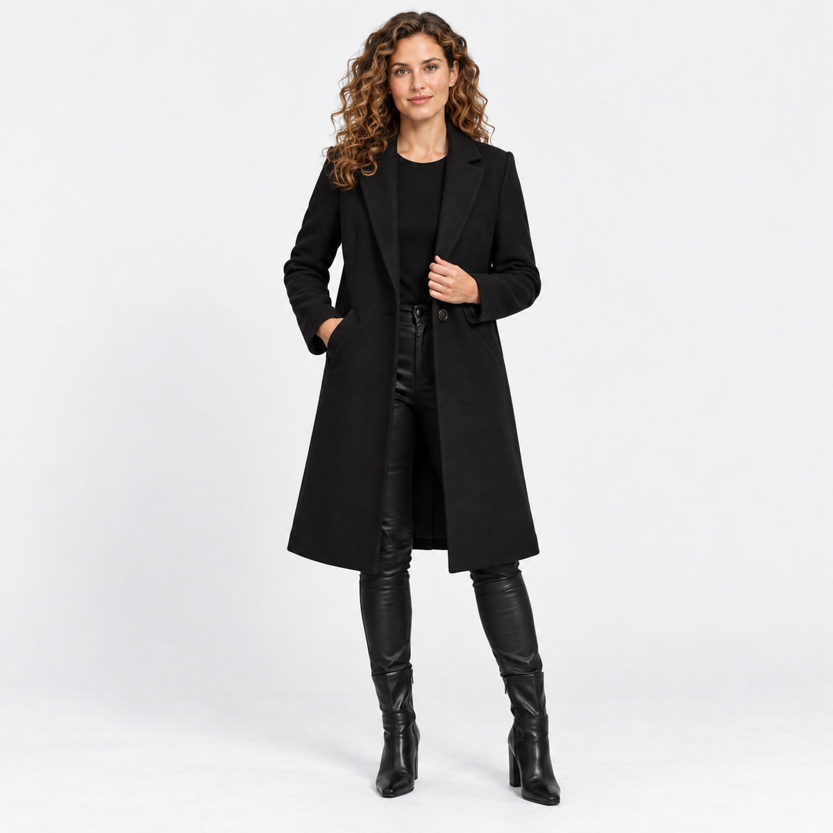 NAJAS | Women’s Oversized Winter Jacket Korean Bomber Warm Overcoat
