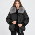 NAJAS | Women's Fur Collar Winter Jacket Warm Padded Short Coat