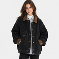 NAJAS | Women's Vintage Denim Jacket with Single Breasted Closure