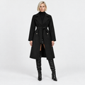 NAJAS | Women's Classic Trench Coat Timeless Belted Heritage Outerwear