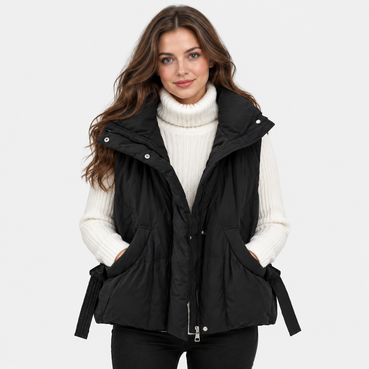 NAJAS | Women’s Cotton Vest Sleeveless Padded Winter Outerwear Jacket