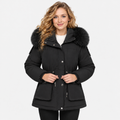 NAJAS | Women’s Velvet Padded Winter Jacket Thick Warm Casual Coat