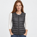 NAJAS | Women’s Down Vest Collarless Lightweight Fall Winter Outerwear
