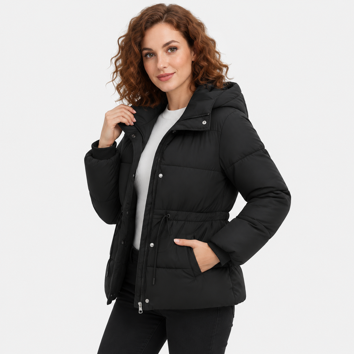 NAJAS | Women’s Cotton Padded Puffer Jacket Warm Winter Casual Coat