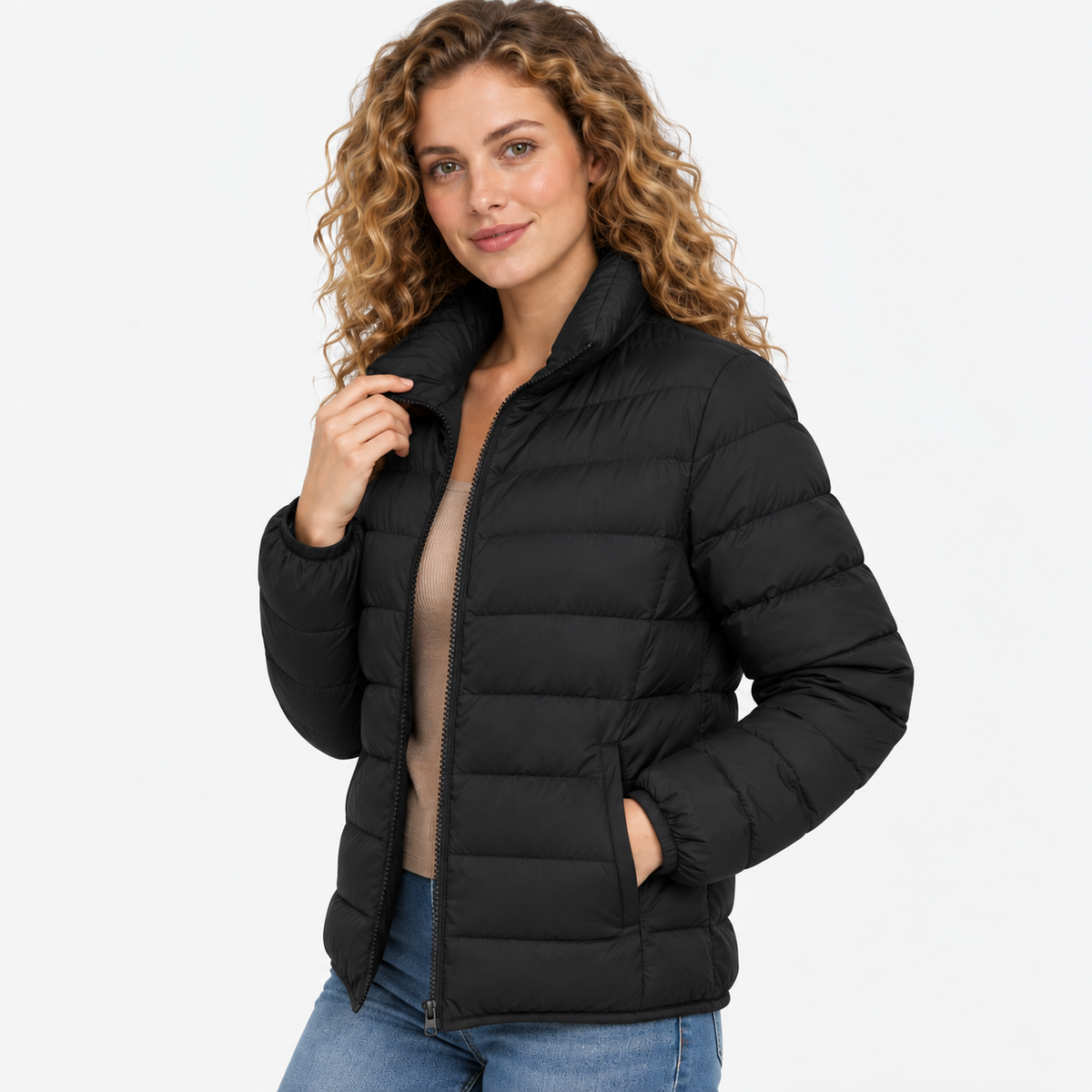 NAJAS | Women’s Puffer Jacket Slim Fit Warm Winter Korean Style Coat