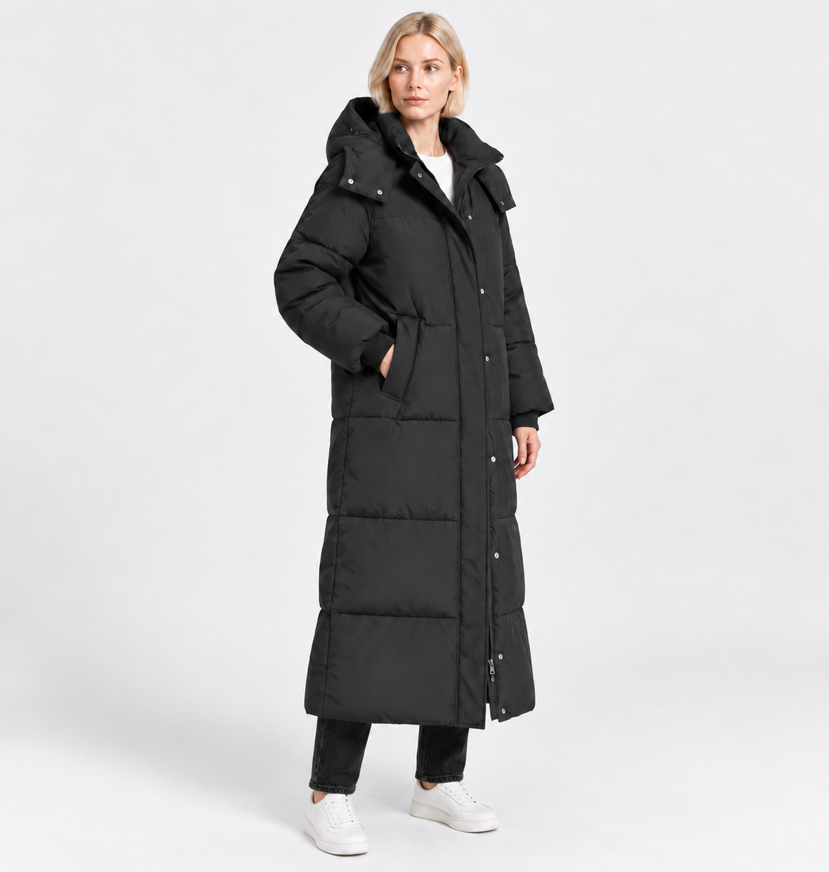 NAJAS | Women’s Loose Fit Puffer Coat Raglan Sleeve Casual Outerwear