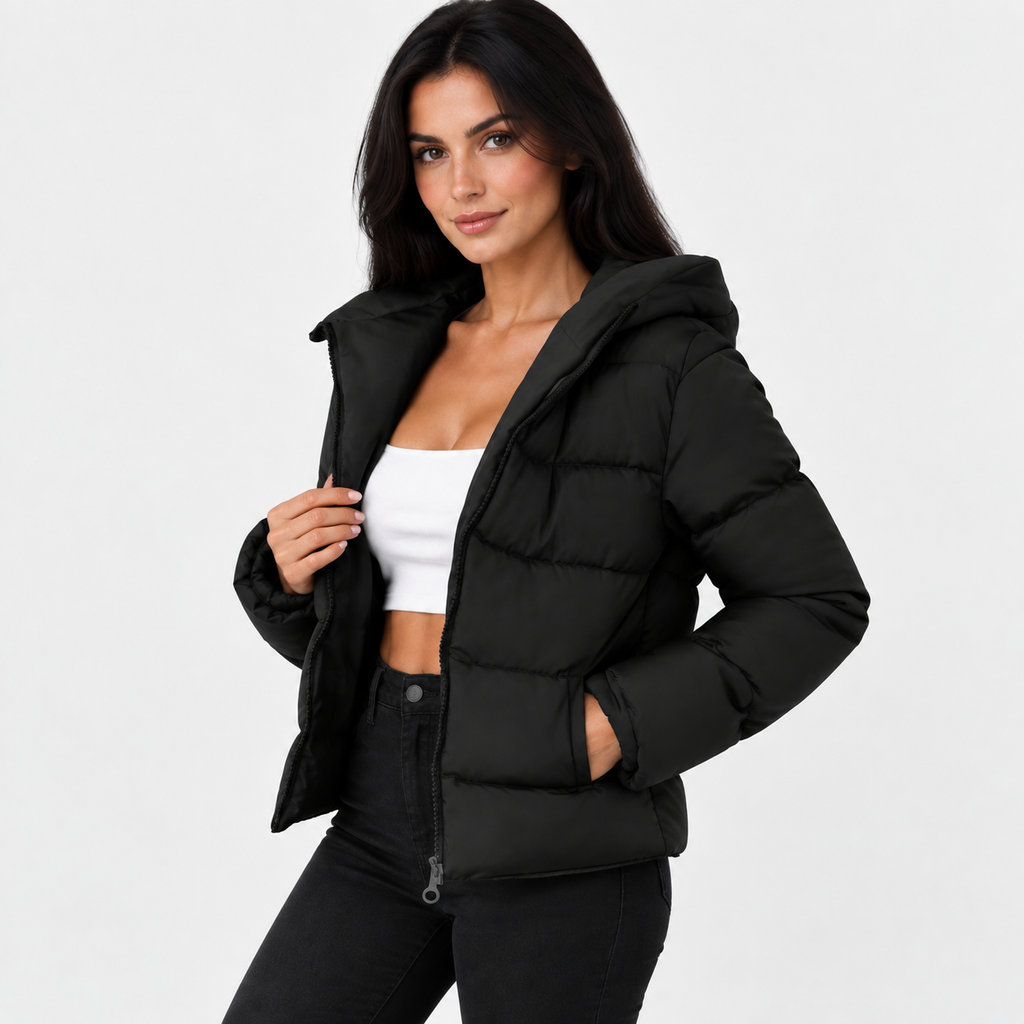 NAJAS | Women’s Zip Hoodie Jacket Solid Color Long Sleeve Casual Coat