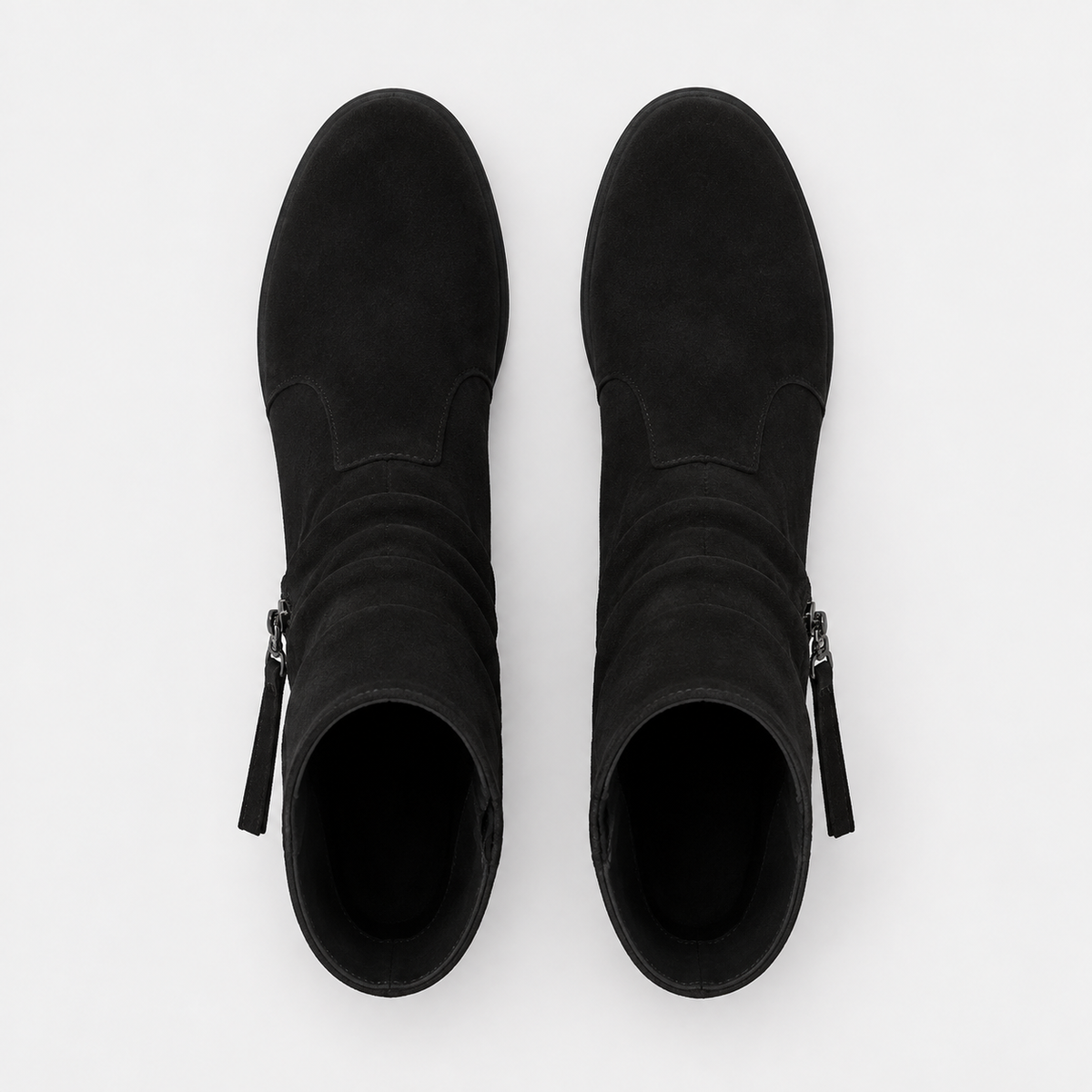 NAJAS | Women’s Suede Chelsea Boots Wedge Heel Waterproof Platform Shoes