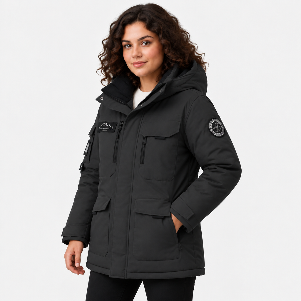 NAJAS | Women's Hooded Parka Jacket Thick Warm Winter Outerwear Coat