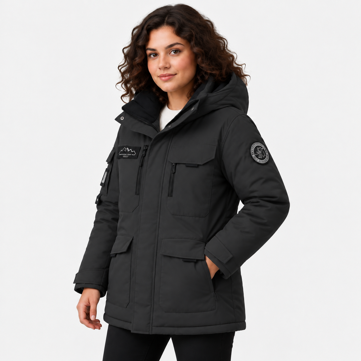 NAJAS | Women's Hooded Parka Jacket Thick Warm Winter Outerwear Coat