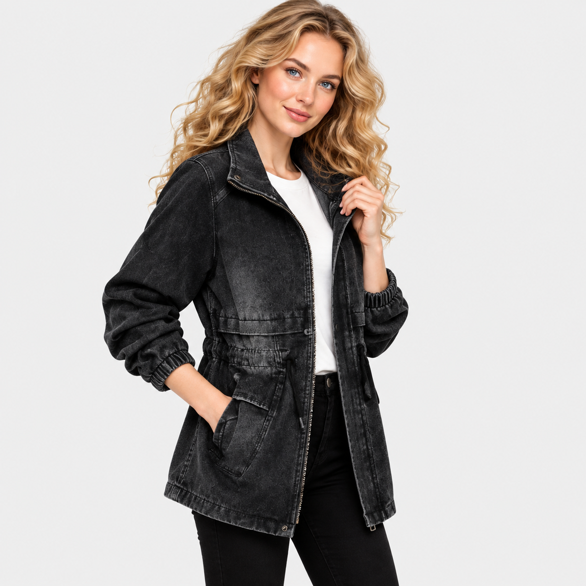 NAJAS | Women’s Leather Jacket Goat Skin Urban Style Casual Outerwear