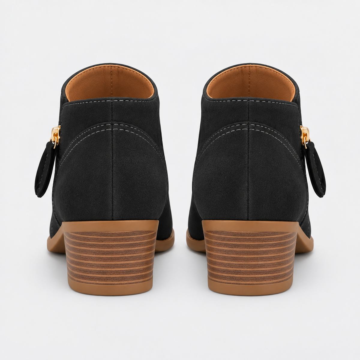 NAJAS | Women’s Suede Ankle Boots Wedge Heel Warm Winter Fashion Boots