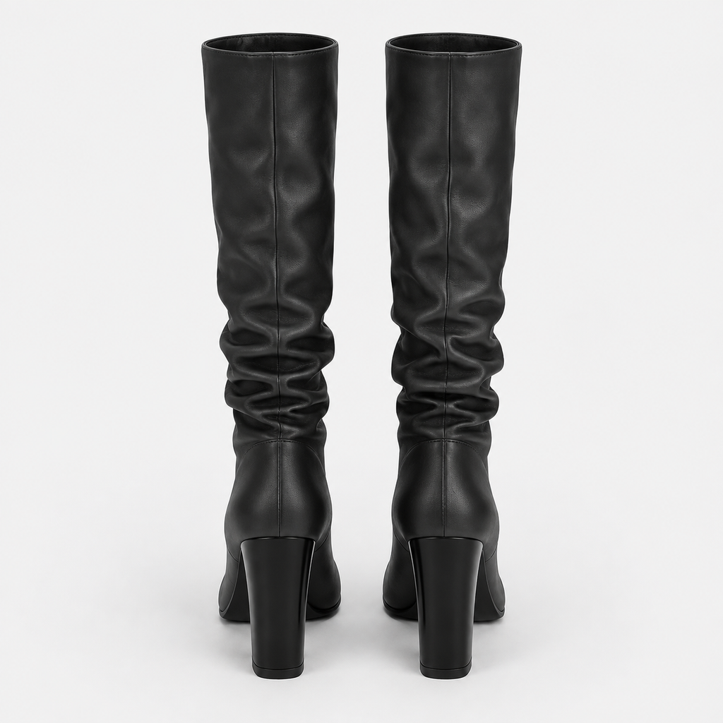 NAJAS | Women’s Over Knee Knight Boots PU Leather High Heel Platform