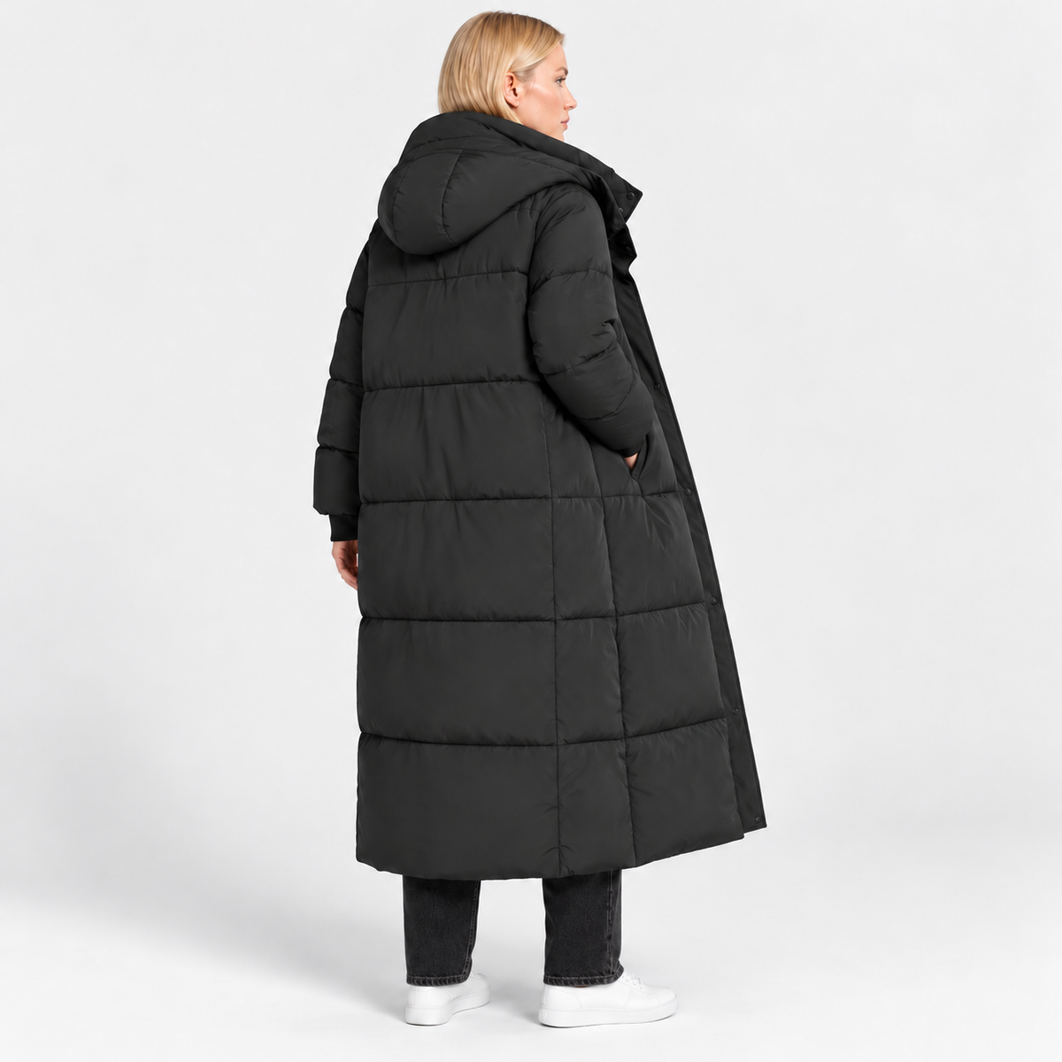 NAJAS | Women’s Loose Fit Puffer Coat Raglan Sleeve Casual Outerwear