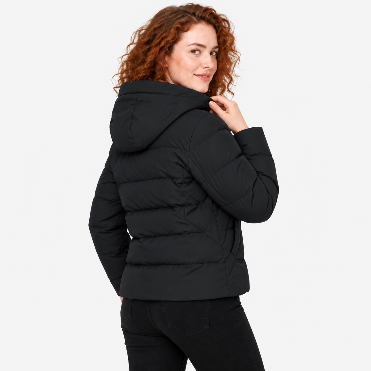 NAJAS | Women’s Short Cotton Coat Loose Fit Korean Style Outerwear