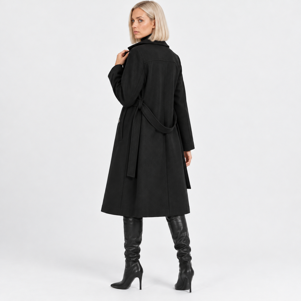 NAJAS | Women's Classic Trench Coat Timeless Belted Heritage Outerwear