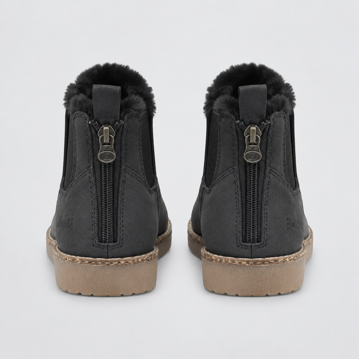 NAJAS | Women’s Suede Boots Warm Lined Winter Flat Heel Casual Shoes