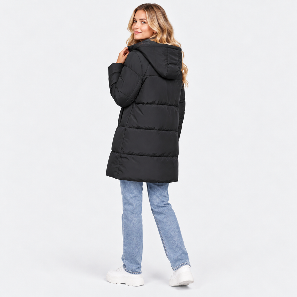 NAJAS | Women's Hooded Puffer Jacket with Regular Fit and Pockets