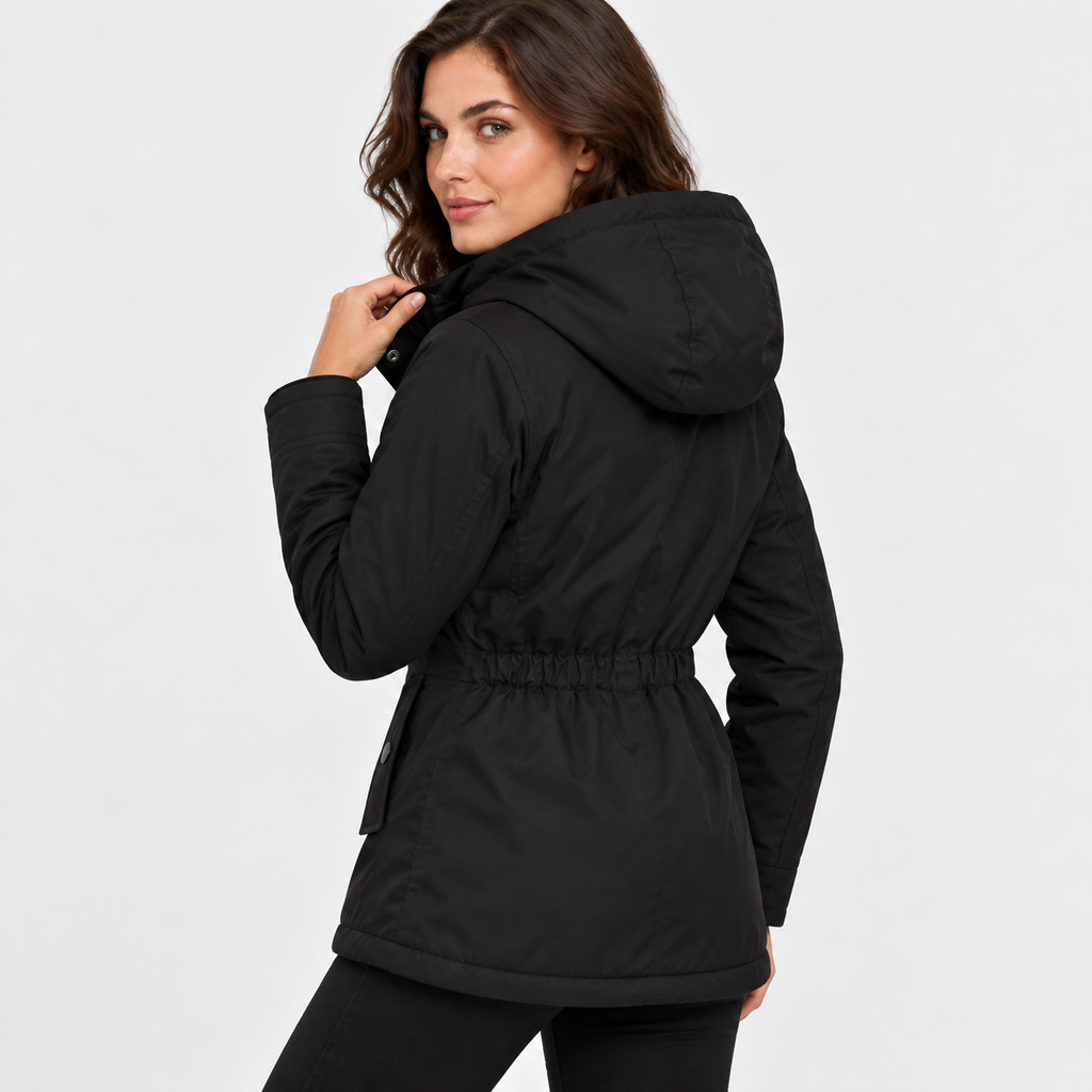 NAJAS | Women’s Fleece Lined Hooded Jacket Warm Winter Coat