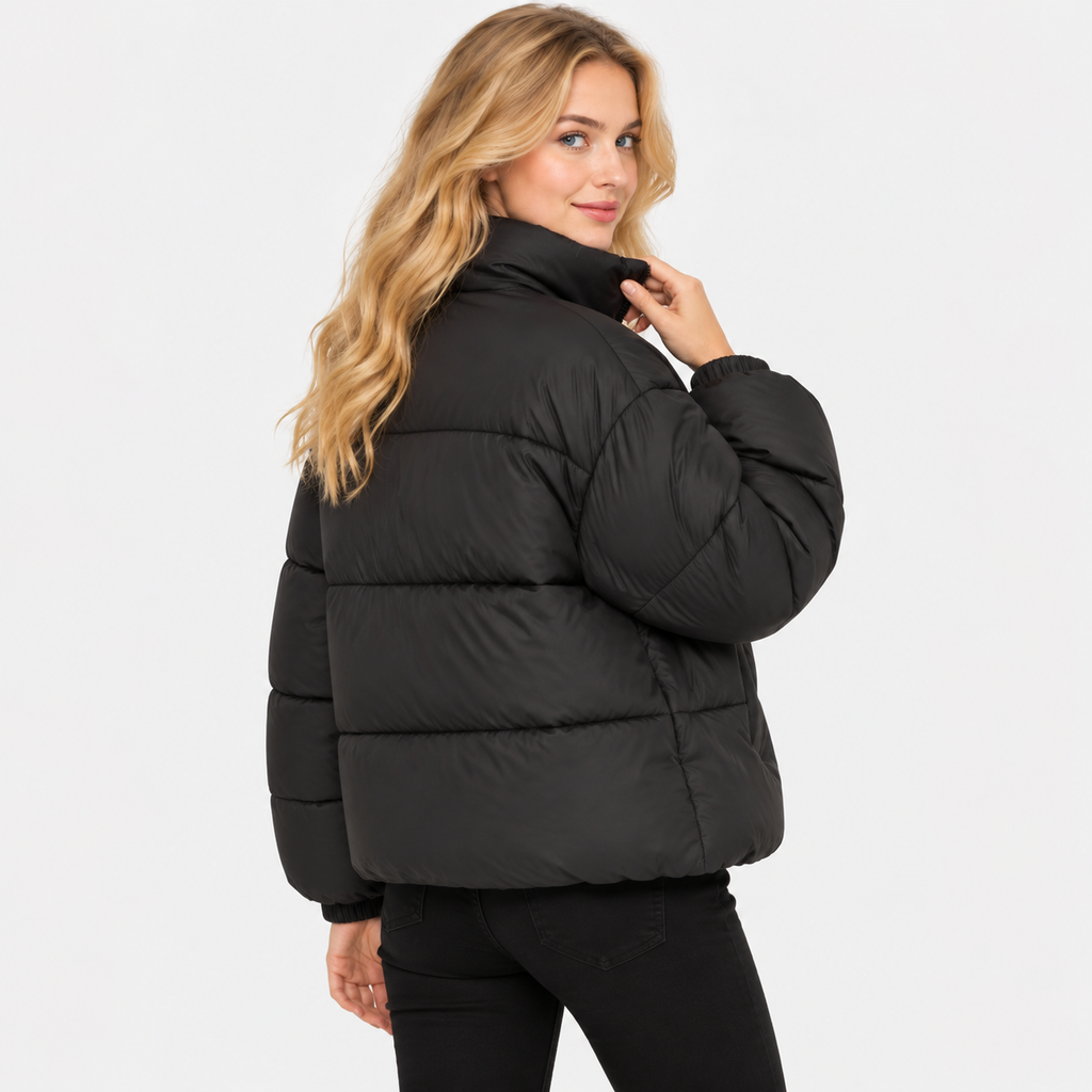 NAJAS | Women’s Puffer Jacket Cotton Filled Stand Collar Winter Outerwear