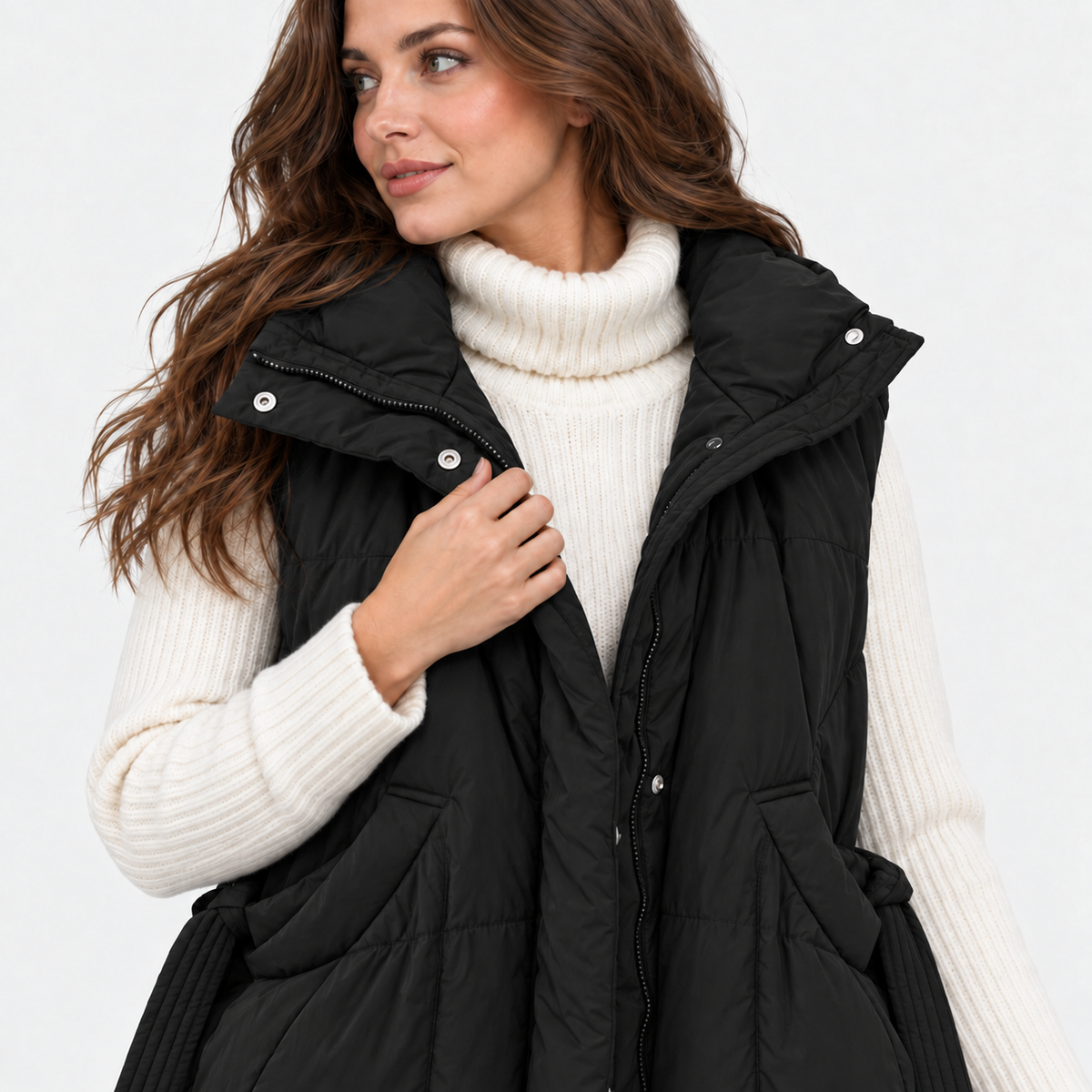 NAJAS | Women’s Cotton Vest Sleeveless Padded Winter Outerwear Jacket